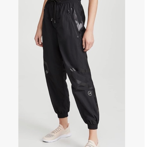 adidas by Stella McCartney Grey Recycled Nylon Sport Pants Joggers XS - Picture 1 of 7